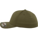 Casquette baseball 6 panneaux au toucher et aspect laine