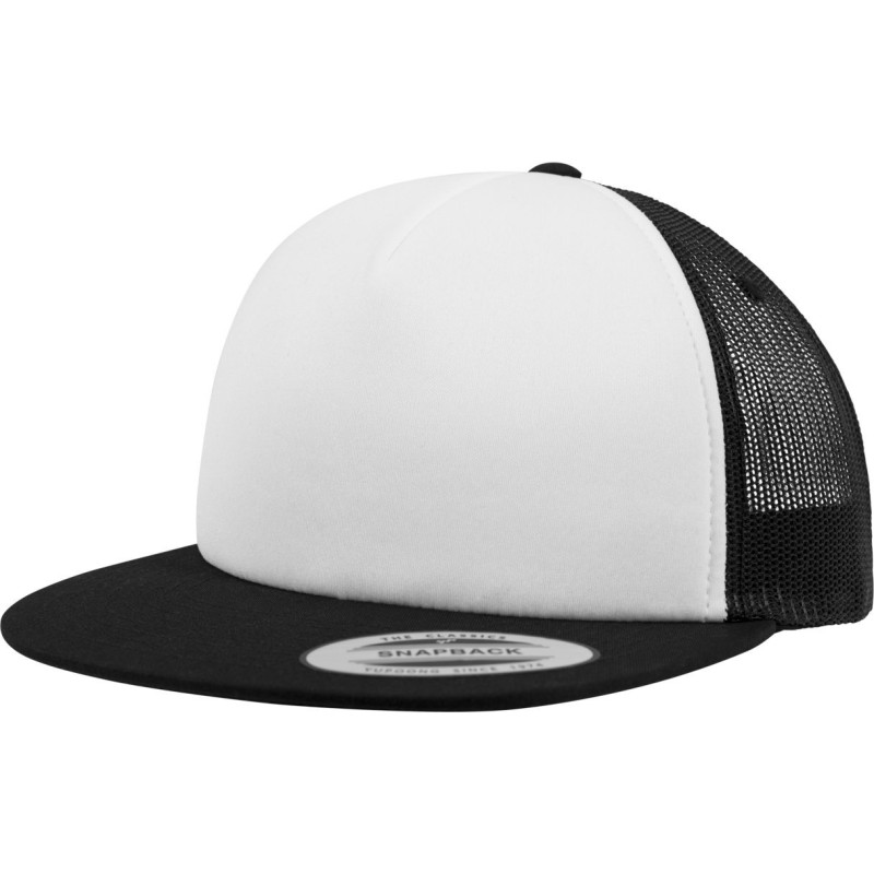 Casquette snapback trucker 5 panneaux décontractée bicolore