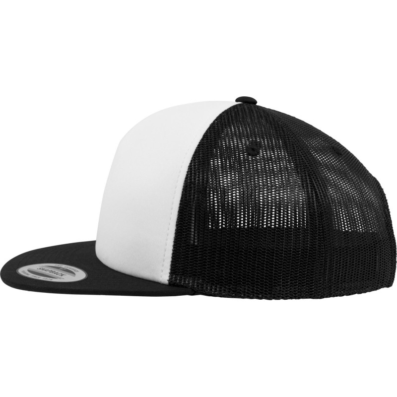 Casquette snapback trucker 5 panneaux décontractée bicolore