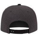 Casquette 6 panneaux snapback bicolore en laine mélangée, 380 g/m²