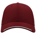 Casquette texturée en polyester jacquard avec visière contrastée