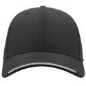 Casquette texturée en polyester jacquard avec visière contrastée