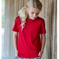 T-shirt enfant manches courtes en coton BIO super-peigné, 140 g/m²