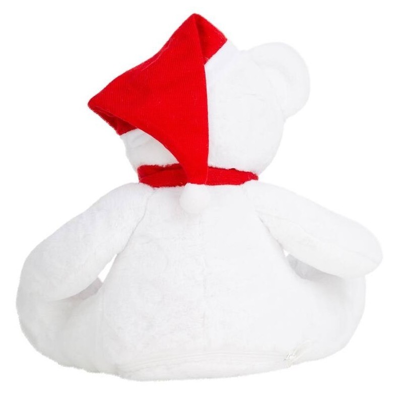 Peluche zippée Ours de Noël pour bébé, conforme norme EN71