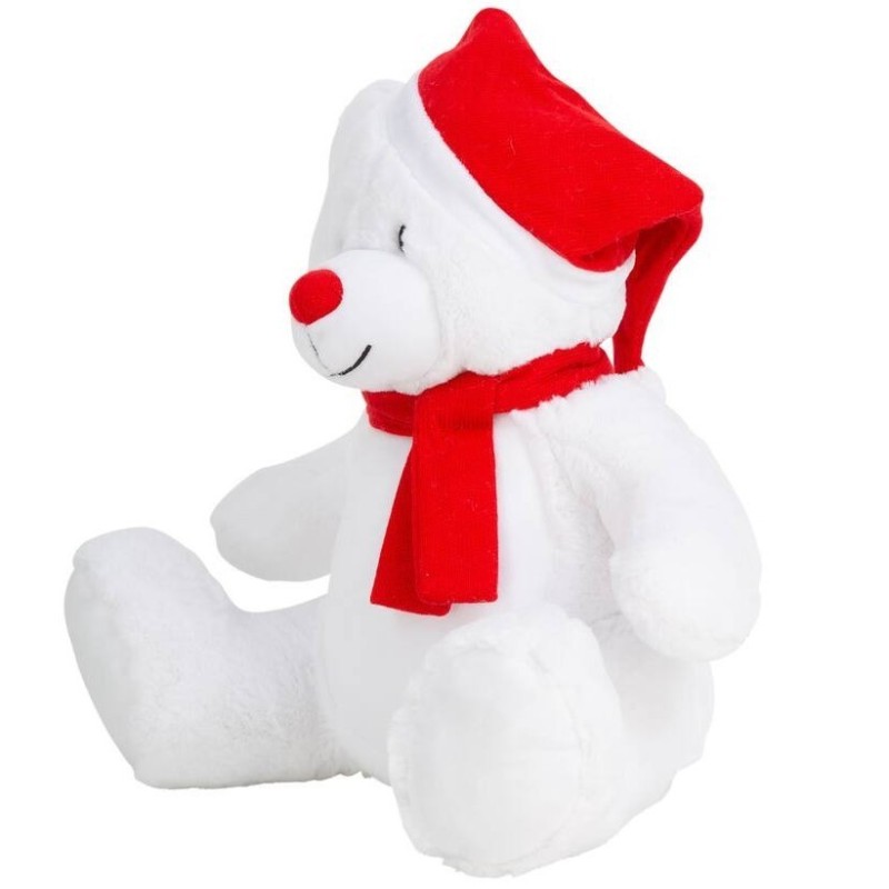 Peluche zippée Ours de Noël pour bébé, conforme norme EN71