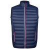 Doudoune light homme sans manches No Label avec zips tricolores