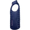 Doudoune light homme sans manches No Label avec zips tricolores