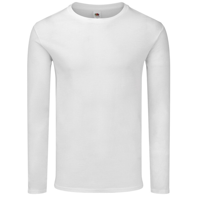 T-shirt iconic manches longues, coupe ajustée en coton doux, 150 g/m²