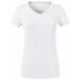T-shirt col V pour femme en coton biologique doux, 160 g/m²