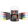 Pack XL couleurs classiques avec 26 marqueurs POSCA et 12 pointes de rechange