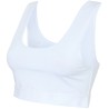 Brassière de sport crop top pour femme, bande sublimable, 240 g/m²