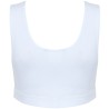 Brassière de sport crop top pour femme, bande sublimable, 240 g/m²