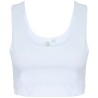 Brassière de sport crop top pour femme, bande sublimable, 240 g/m²