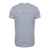 T-shirt marinière adulte en coton doux jersey, 160 g/m²