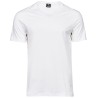 T-shirt cintré épais pour homme en col V, 185 g/m²