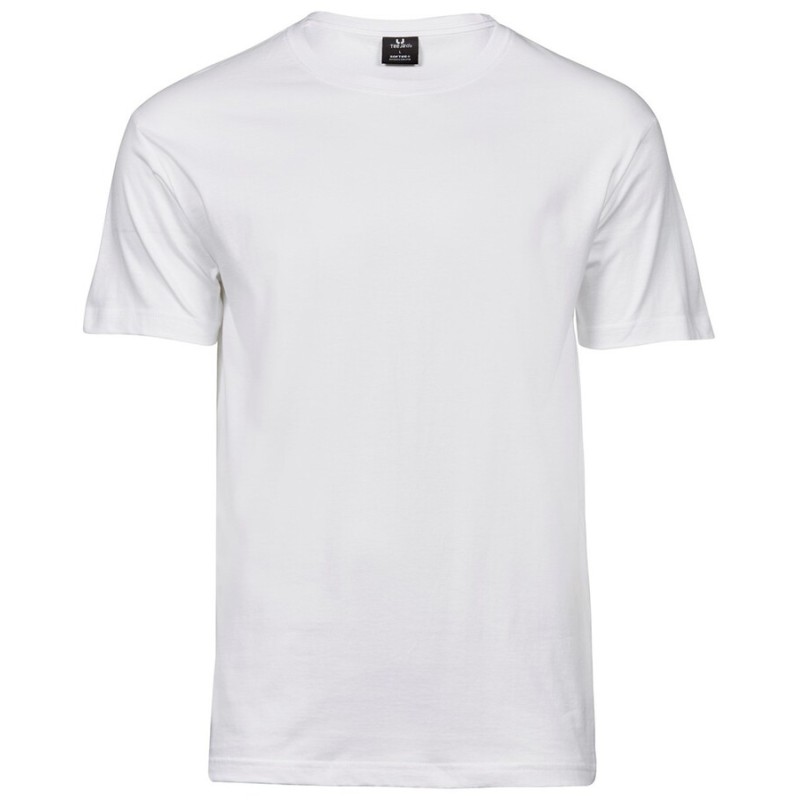 T-shirt manches courtes épais pour homme coupe droite, 185 g/m²