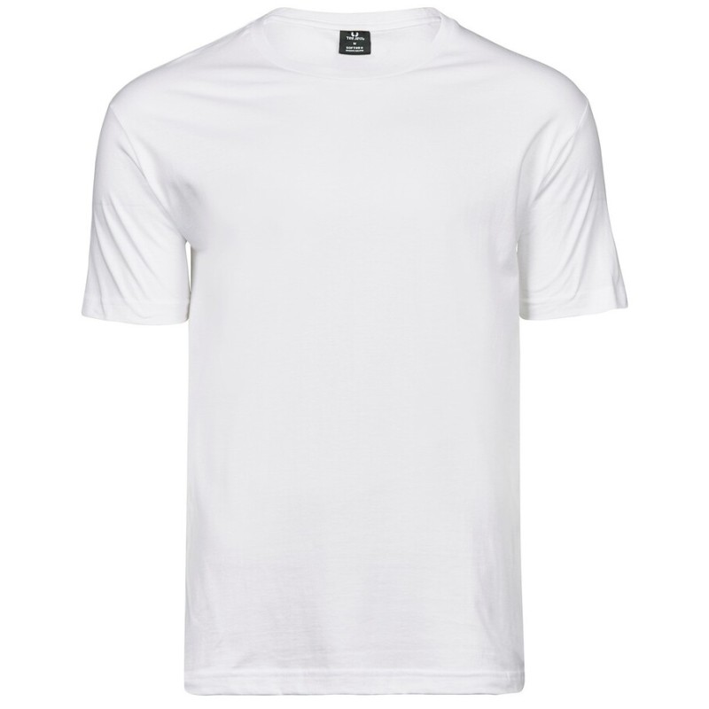 T-shirt cintré épais pour homme en col rond, 185 g/m²