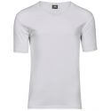T-shirt homme épais stretch, col V en lycra, 195 g/m²