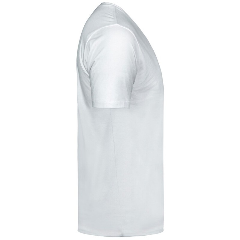 T-shirt homme col V en coton BIO manches courtes, 160 g/m²