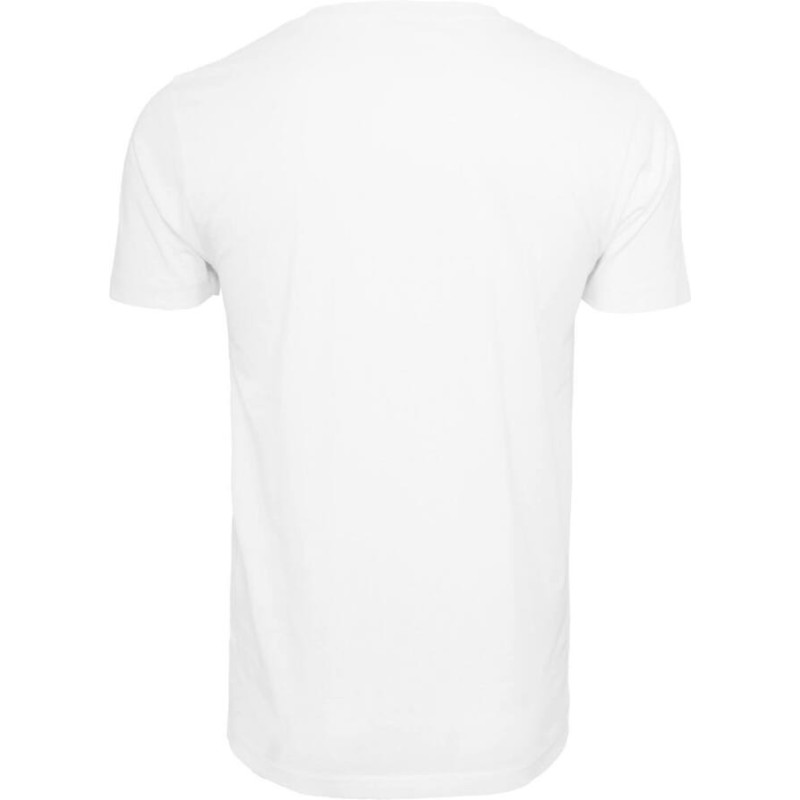 T-shirt épais col rond en coton doux sans étiquette de marque, 200 g/m²