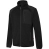 Veste polaire molletonnée, empiècement softshell sur la poitrine
