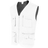 Gilet multipoches zippé intérieur en toile, 180 g/m²