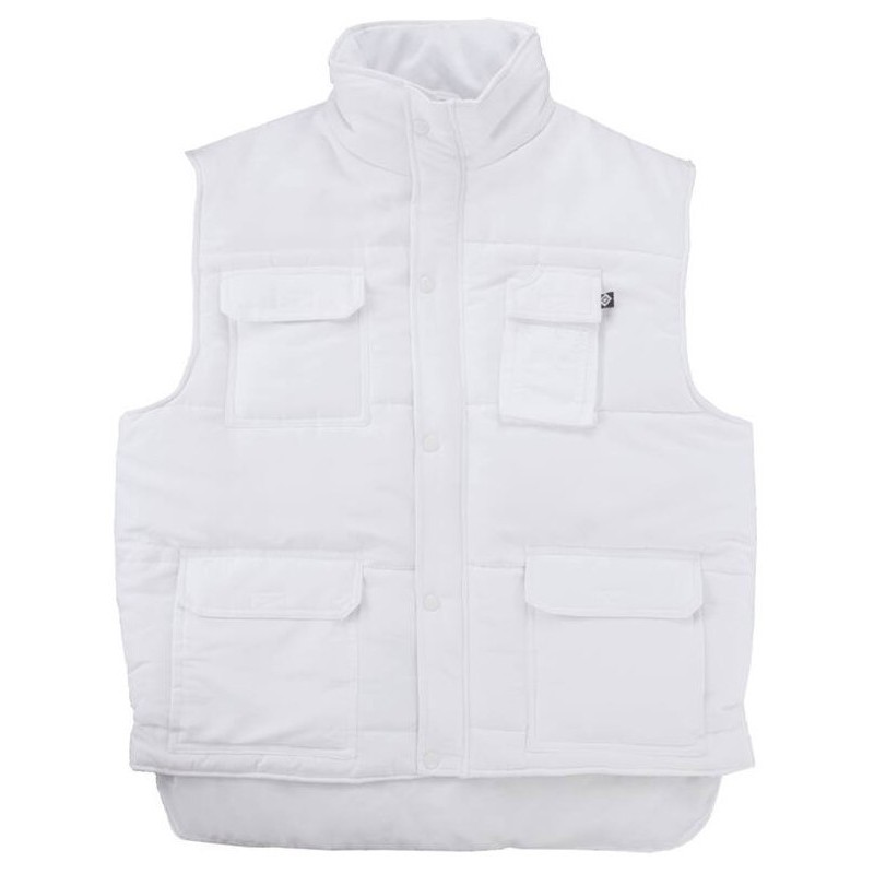 Bodywarmer matelassé multipoches avec rabat central