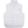 Bodywarmer matelassé multipoches avec rabat central