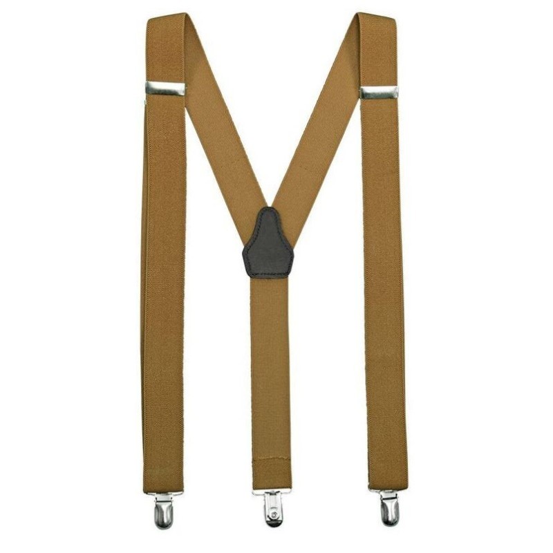 Bretelles élastiquées avec 3 pinces d'ajustement métalliques, 98 g/m²