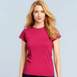 T-shirt femme manches courtes en coton ringspun softstyle, 150 g/m²