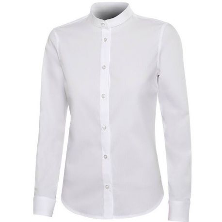 Chemise femme col mao manches longues, 115 g/m²