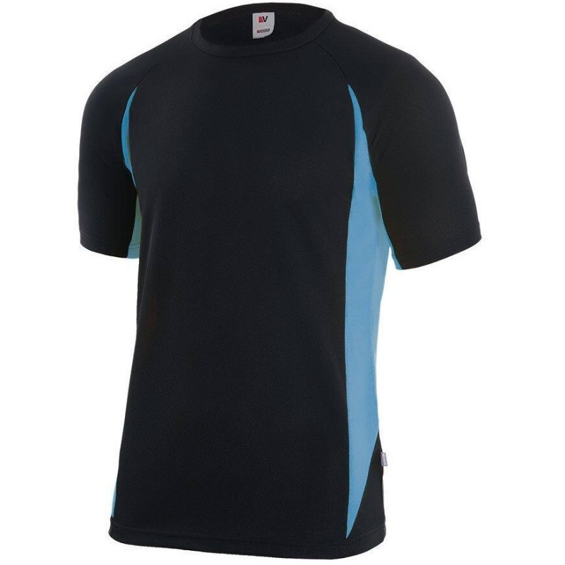 T-shirt technique bicolore respirant, 160 g/m²