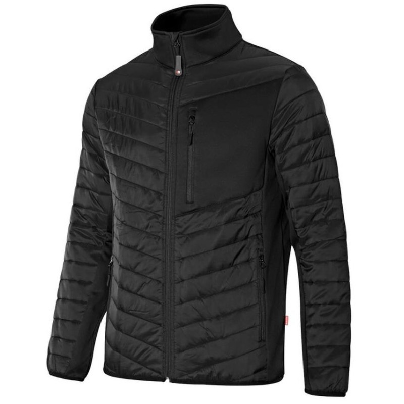 Veste légère matelassée, empiècement softshell sur la poitrine, 150 g/m²