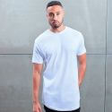 T-shirt homme effet slub en coton bio, coupe longue et ample, 150 g/m²