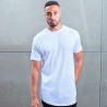 T-shirt homme effet slub en coton bio, coupe longue et ample, 150 g/m²