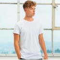 T-shirt homme à manches courtes retroussées en coton bio, 150 g/m²