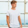 T-shirt homme à manches courtes retroussées en coton bio, 150 g/m²