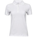 Polo femme en coton peigné ringspun, lavable à 60°C, 215 g/m²