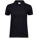 Polo femme en coton peigné ringspun, lavable à 60°C, 215 g/m²