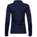 Polo stretch pour femme en coton et élasthanne, coupe cintrée