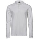 Polo stretch pour homme en coton et élasthanne, coupe ajustée