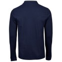 Polo stretch pour homme en coton et élasthanne, coupe ajustée