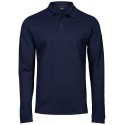 Polo stretch pour homme en coton et élasthanne, coupe ajustée