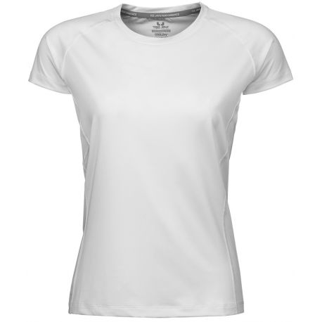 T-shirt de sport femme respirant, doux et léger, 160 g/m²