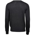Pull ajusté col rond de qualité italienne fil mérinos