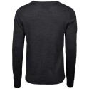 Pull ajusté col V de qualité italienne fil mérinos