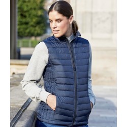 Bodywarmer doudoune femme ajusté coupe-vent et waterproof