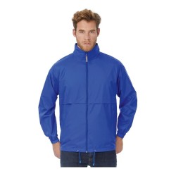 Coupe-vent doublé filet imperméable et anti-sudation, capuche dans le col