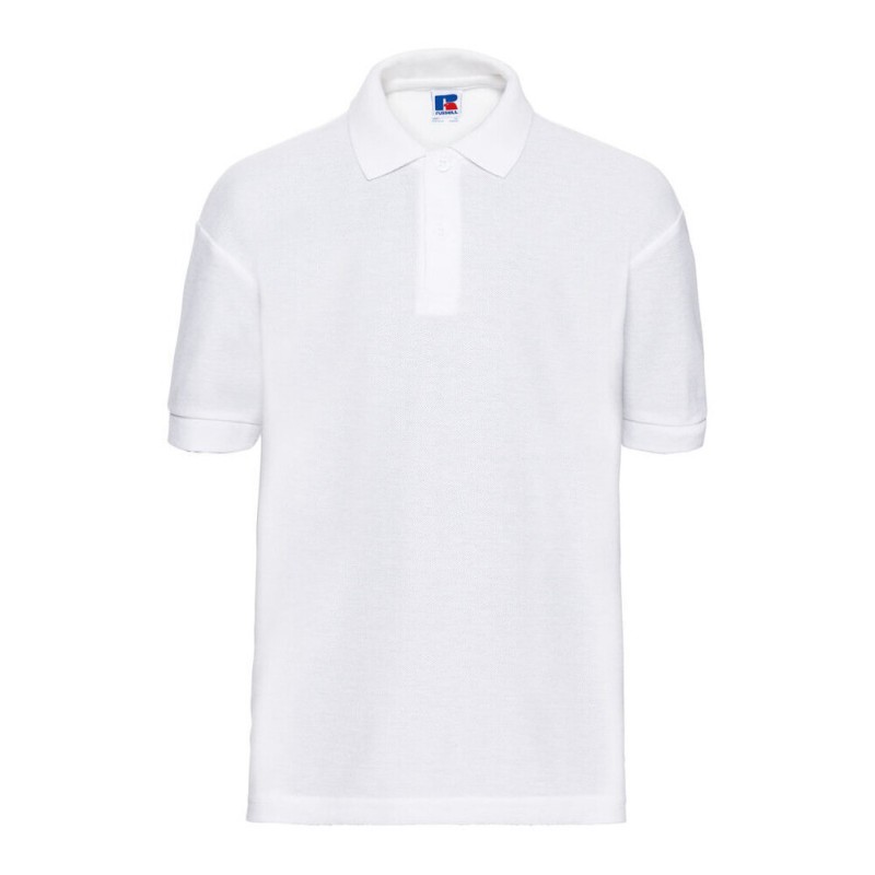 Polo piqué classique pour enfant en polycoton, 215 g/m²