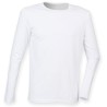 Tee-shirt stretch homme manches longues doux et moderne, 165 g/m²